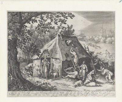 Kristus ved fårefolden af Claes Jansz. Visscher (II)