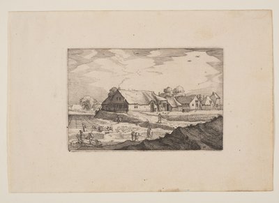 Gårde og blegemarker, fra udsigter i omegnen af Haarlem (Plaisante Plaetsen) af Claes Jansz. Visscher