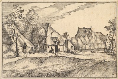 Gårde i en landsby fra regioner og villaer i hertugdømmet Brabant, ca. 1610 af Claes Jansz Visscher
