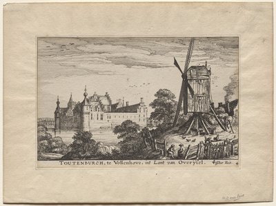 Fire slotte i Holland og Utrecht: Slottet Toutenburgh i Vollenhove af Claes Jansz Visscher
