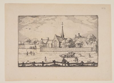 Spedalskhedshuset i Haarlem, fra Views in the Surroundings of Haarlem (Plaisante Plaetsen) af Claes Jansz. Visscher