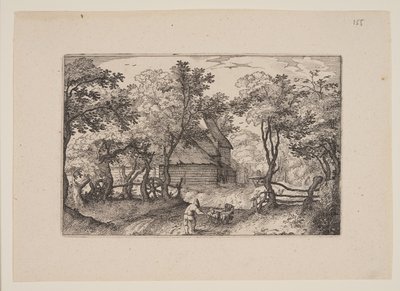 Vejen mod Heemstede, fra udsigter i omegnen af Haarlem (Plaisante Plaetsen) af Claes Jansz. Visscher
