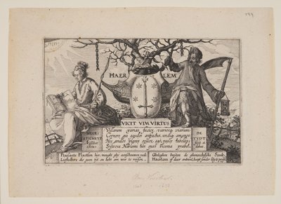 Titel, fra Udsigter i Haarlems omgivelser (Plaisante Plaetsen) af Claes Jansz. Visscher