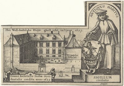 Vestindiens hus i Amsterdam, 1623-26 af Claes Jansz Visscher
