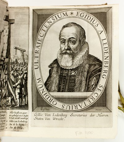 Et album med hollandske politiske tryk og pamfletter om prins Maurits af Oranien og Johan van Oldenbarnevelt af Claes Jansz. Visscher II