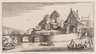 Indgang til en by, fra Landskaber (Playsante Lantschappen) af Claes Jansz. Visscher II
