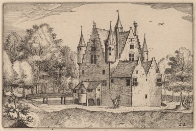 Et slot af Claes Jansz Visscher after Johannes van Doetechum, the Elder after Lucas