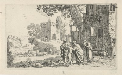 Tobias og englen siger farvel til Tobit og Anna Historien om Tobias (serietitel) af Claes Moeyaert