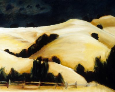 Den dramatiske himmel over Golden Hills af Claire Whitehead