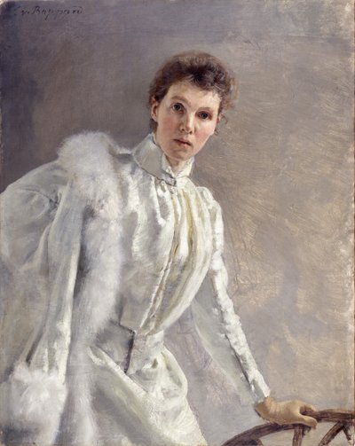 Selvportræt, 1894. af Clara von Rappard