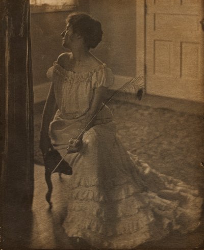 Påfuglefjeren, ca. 1902. af Clarence H. White