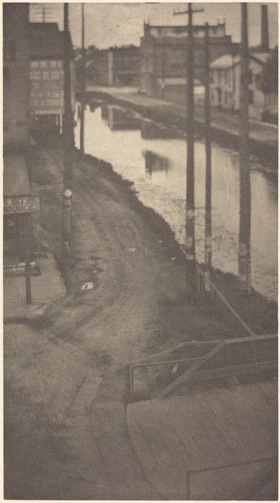 Telegrafstænger, ca. 1900 (foto) af Clarence Henry White