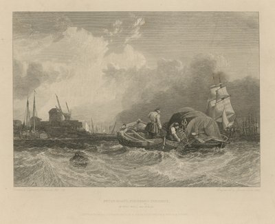 Peter sejler fiskere ud for Millwall af Clarkson Frederick Stanfield