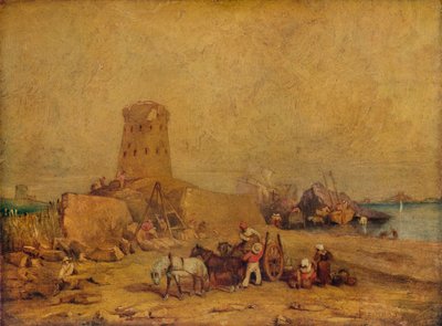 Kystscene, 1800-tallet, 1924 af Clarkson Stanfield