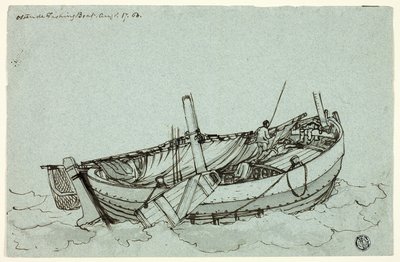 Ostende Fiskerbåd af Clarkson Stanfield