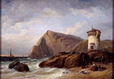 Terracina Tower, 1854 af Clarkson Stanfield