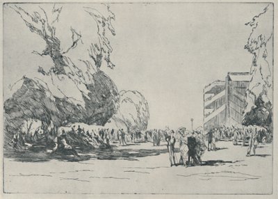 Ascot - The Paddock, 1914, 1920 af Claude Allin Shepperson