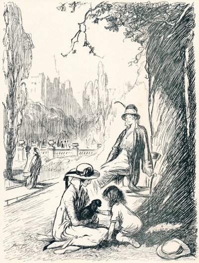 I Kensington Gardens - Stage Six, c1920 af Claude Allin Shepperson
