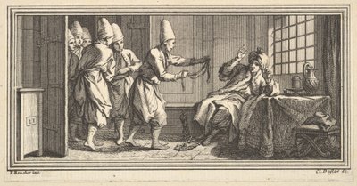 At bringe reb til fangen, 1746-47. af Claude Augustin Duflos