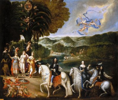 Allegori om traktaten om Pyrenæerne Allegori om Ludvig XIVs ægteskab af Claude Deruet