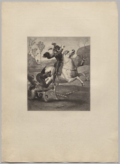St. George og dragen (4) af Claude Ferdinand Gaillard