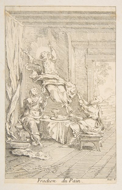 Inddeling af Brødet.n.d. Skaber: Claude Gillot, Jacques Gabriel Huquier. af Claude Gillot, Jacques Gabriel Huquier
