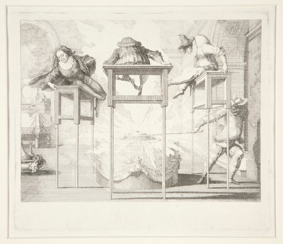 Uhyggelig harlekin af Claude Gillot