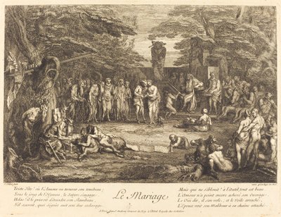 Ægteskab (Ægteskab) af Claude Gillot