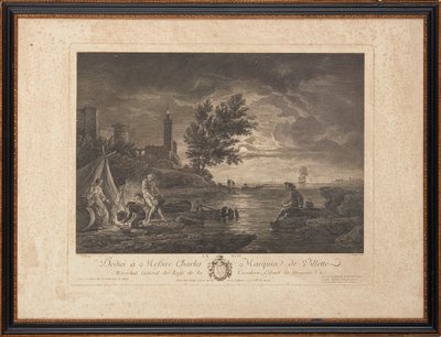 Franske stålstik af Claude Joseph (after) Vernet