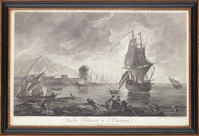 Franske stålstik af Claude Joseph (after) Vernet
