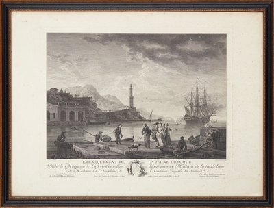 Franske stålstik af Claude Joseph (after) Vernet