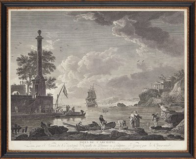 Franske stålstik af Claude Joseph (after) Vernet