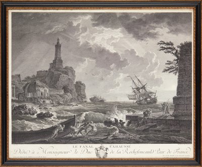 Franske stålstik af Claude Joseph (after) Vernet