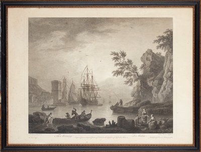 Ti franske stålstik af Claude Joseph (after) Vernet