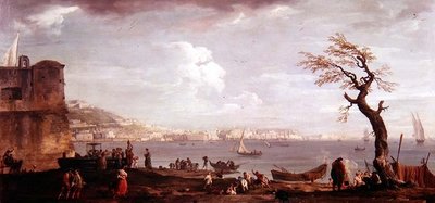 Napoli-bugten fra syd af Claude Joseph Vernet