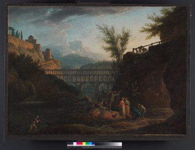 Middag, 1760 af Claude Joseph Vernet
