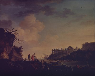Ruiner nær mundingen af en flod, 1748 af Claude Joseph Vernet