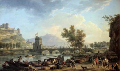 The Approaches of a Bore in 1774 Maleri af Joseph Vernet (1714-1789) 1774 Dim. 0,97x1,62 m Montpellier, Musee Fabre af Claude Joseph Vernet