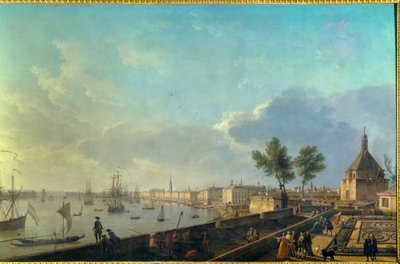 Havnen i Bordeaux med voldene Maleri af Joseph Vernet (1714-1789) 1700-tallet. Paris. Marine Museum af Claude Joseph Vernet