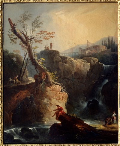 Vandfaldet Maleri af Joseph Vernet (1714-1789) 1773 søn. 0,75x0,6 m Rouen, Musee des Beaux Arts. af Claude Joseph Vernet