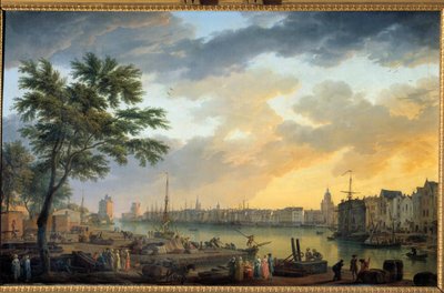 Udsigt over havnen i La Rochelle Maleri af Joseph Vernet (1714-1789) 1762 Paris, Musee de la Marine af Claude Joseph Vernet