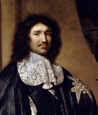 Detalje af: "" Portræt af Jean Baptiste (Jean-Baptiste) Colbert (1619-1683) Louis XIV