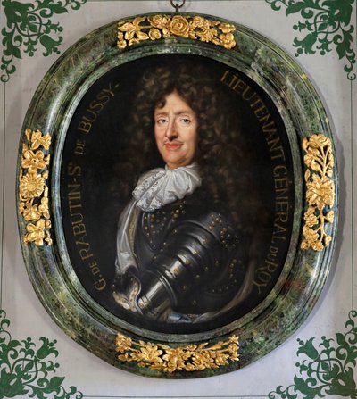 Portræt af Roger Bussy-Rabutin. Bussy-Rabutins slot. af Claude Lefebvre