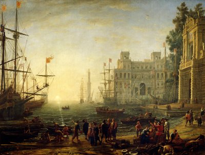 Havn med Villa Medici af Claude Lorrain