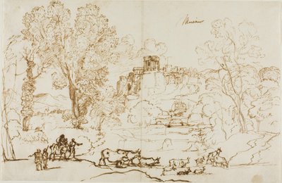 Klassisk Landskab - Tivoli af Claude Lorrain