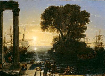 Kystscene med Saint Pauls indskibning, 1655 af Claude Lorrain