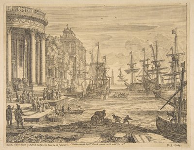 Indskibning af St. Ursula, 1665. af Claude Lorrain