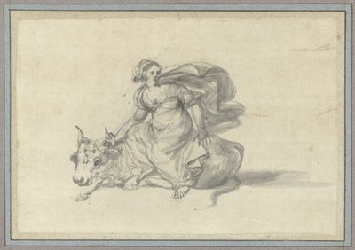 Europa på Tyren Studier af dyr fra Animal Album (serietitel) af Claude Lorrain