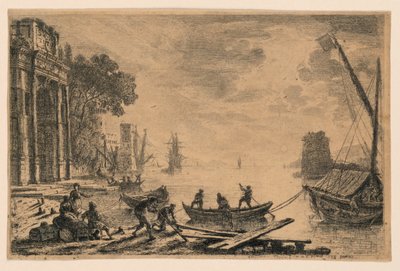 Havnescene af Claude Lorrain