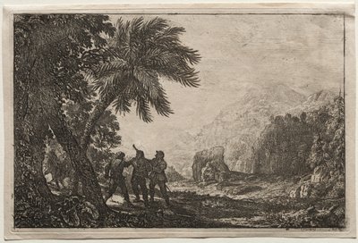 Landskab med Brigands af Claude Lorrain
